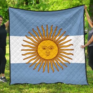 Argentina Flag Premium Quilt A6  Quilt